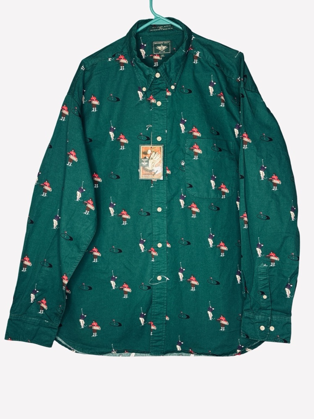 Dockers XL Green Golf Shirt NWT - Picture 2 of 5